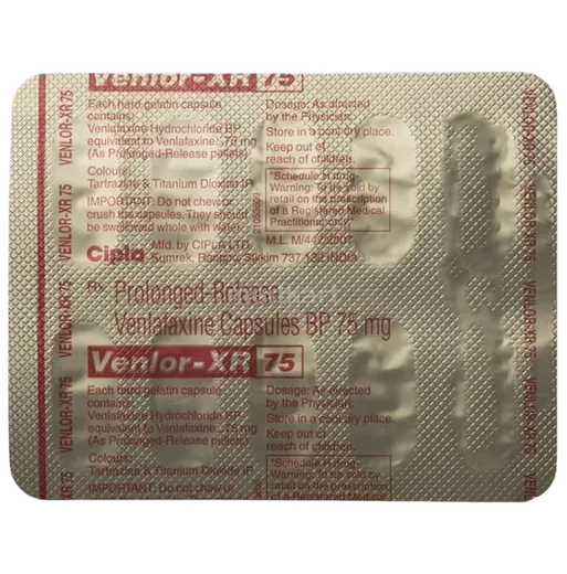 venlor xr 75mg capsule 10's